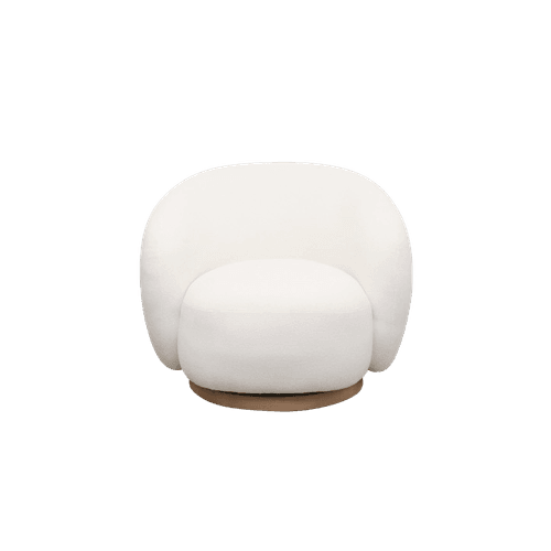 Cream Aran Swivel Chair