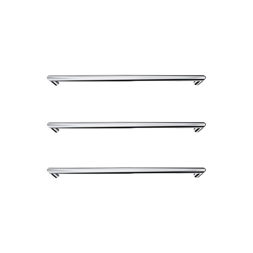 Chrome Toro Round Heated Towel Rail - 432mm