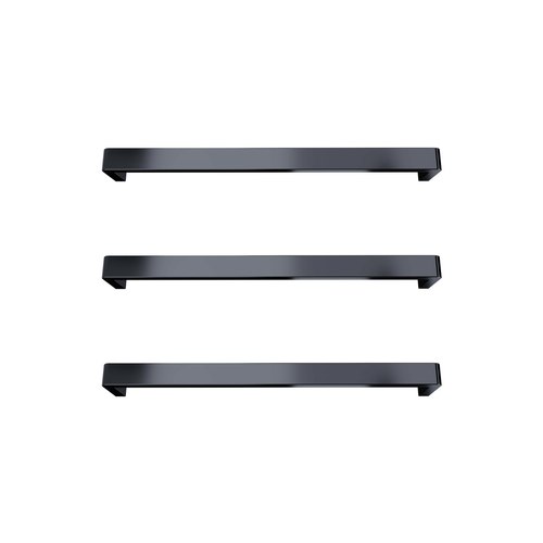 Gunmetal Vera Rounded Heated Towel Bar - 632mm