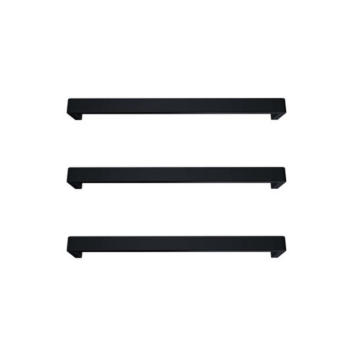 Black Vera Rounded Heated Towel Bar - 632mm