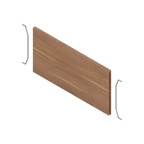 Tennessee Walnut X Carbon Black Cross Divider for Long Deep Drawer Wooden Frames