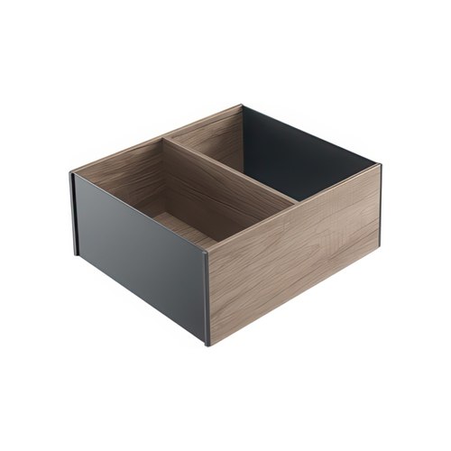 Nebraska Oak X Orion Grey High Frame (Short) - Wood Frame | 242W x 270D x 110H