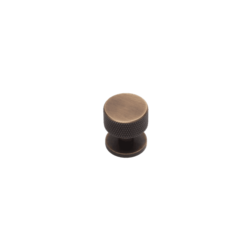 Antique Brass Solid Brass Knurled Kitchen Drawer Knobs
