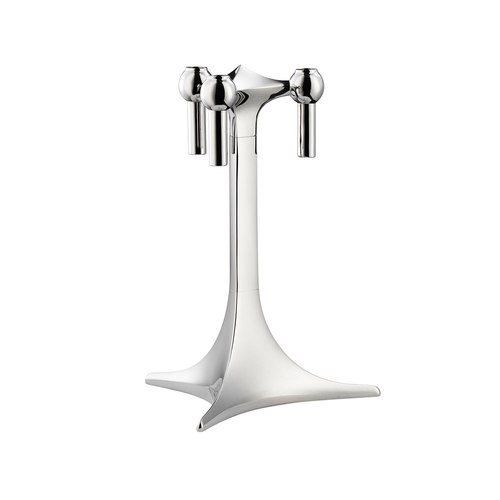 Chrome Stoff Nagel Candle Holder Stand
