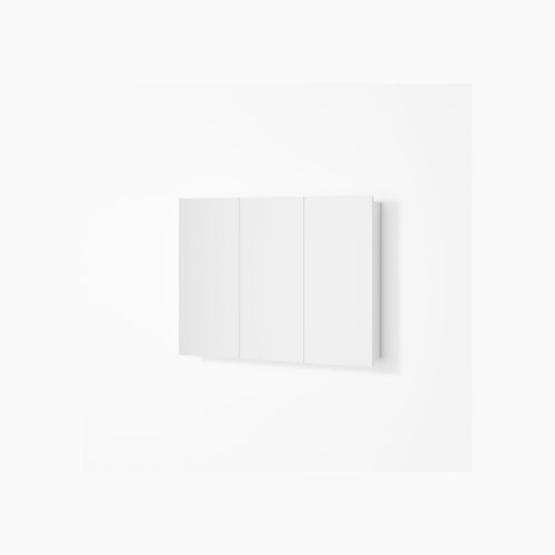 White Pavia 1000 Mirror Cabinet