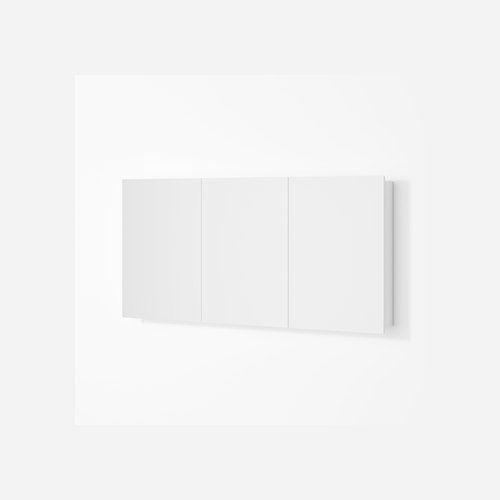 White Pavia 1500 Mirror Cabinet