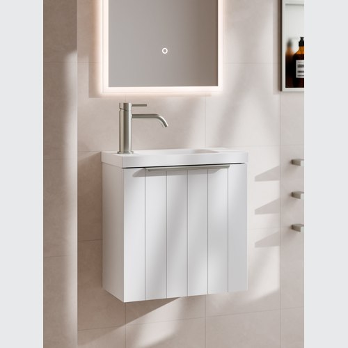 Matte White LINEARE 450 WC VANITY | COASTAL FRONT