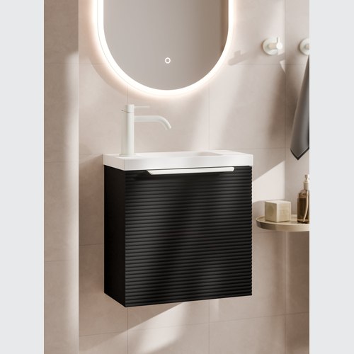 Matte Black LINEARE 450 WC VANITY | ORCHARD FRONT