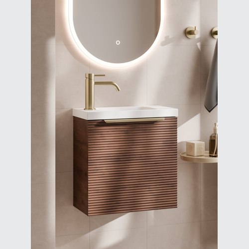 Walnut LINEARE 450 WC VANITY | ORCHARD FRONT