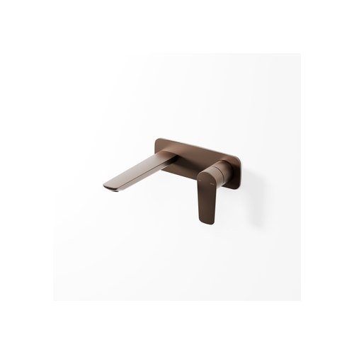 Brushed bronze Lineare Wall Basin Mixer