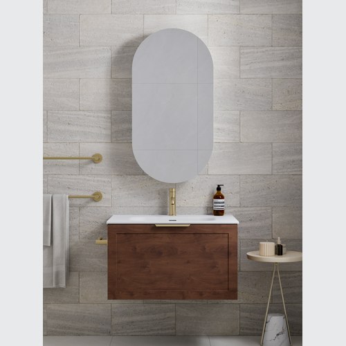Walnut Lineare 750 Loft Single Drawer Vanity