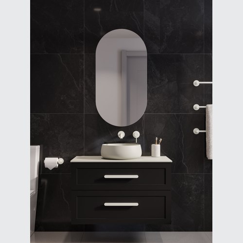 Matte Black Lineare 900 Loft 2 Drawer Vanity
