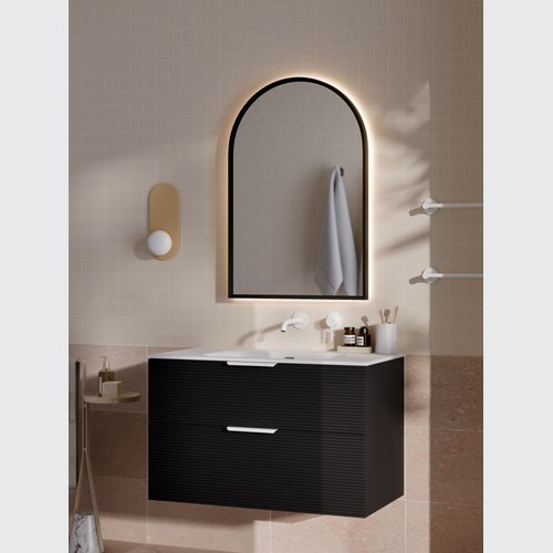 Matte Black Lineare 900 Orchard 2 Drawer Vanity