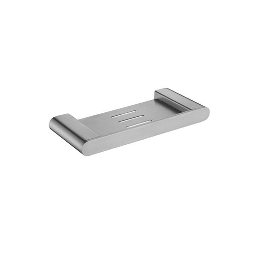 Brushed Nickel Flow Metal Shower Shelf 250mm