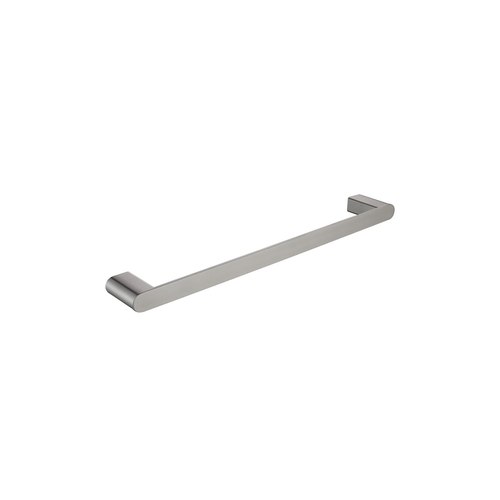 Brushed Nickel FLOW TOWEL RAIL 500MM RANGE