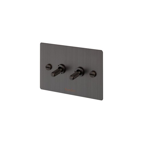 Smoked Bronze 2 Gang Toggle Switch