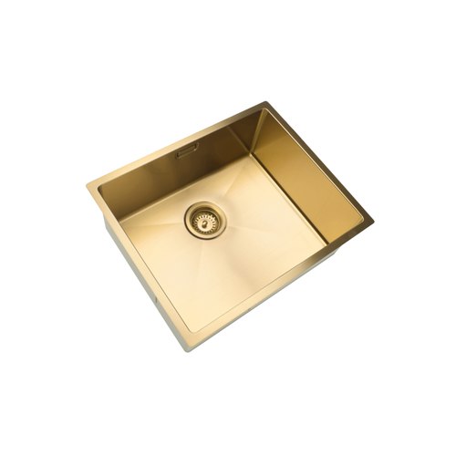 Brushed Brass Code Aspen 500X400 Pvd 304 Stainless Steel Sinks