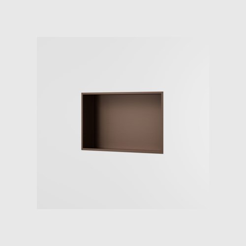 Brushed bronze Acacia Rectangle Shower Niche