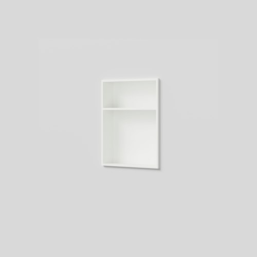 Matte White Acacia Shower Niche with Shelf