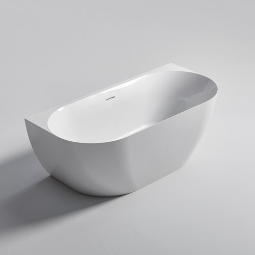 Gloss White Endura Acrylic Arc 1600 Back to Wall Bath