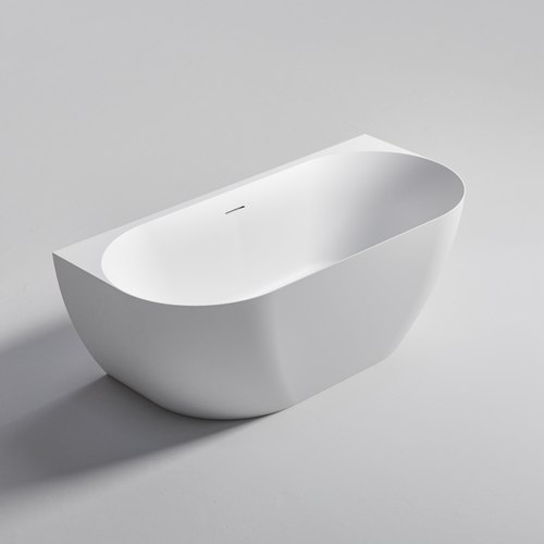 Matte White Endura Acrylic Arc 1400 Back to Wall Bath