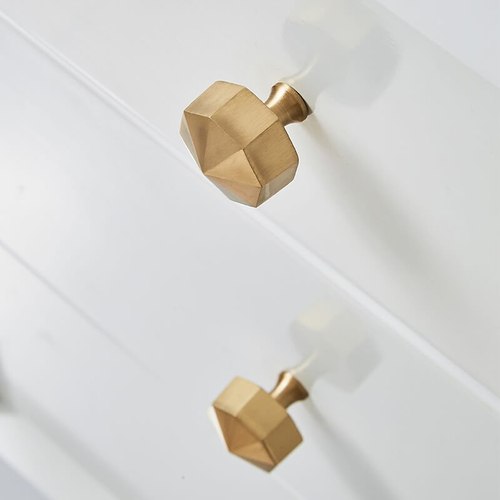 Brass Octagon Solid Brass Cabinet Knobs