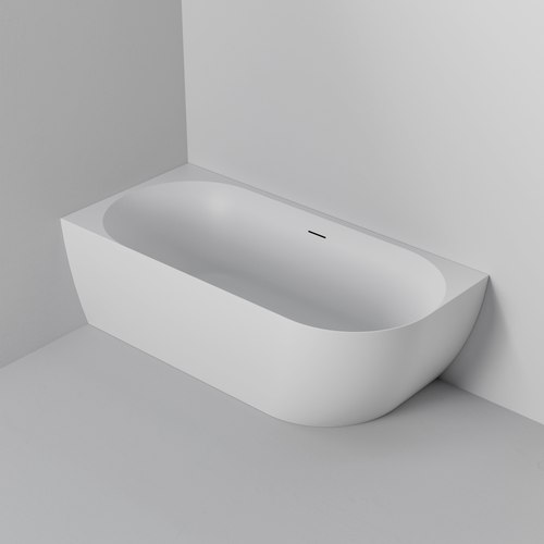 Matte White Endura Acrylic Arc 1700 Corner Bath Range