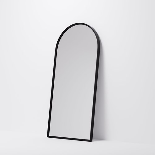 Black Aspect 500 Arch Framed Mirror