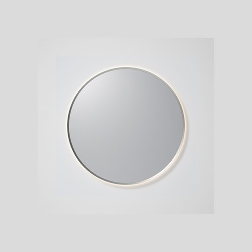 Brushed Nickel Aura Round 1050 LED Mirror