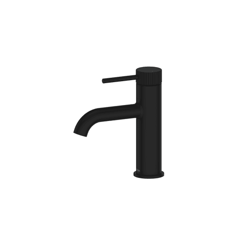 Matte Black Code Nature Piper Basin Mixer | Textured Handle