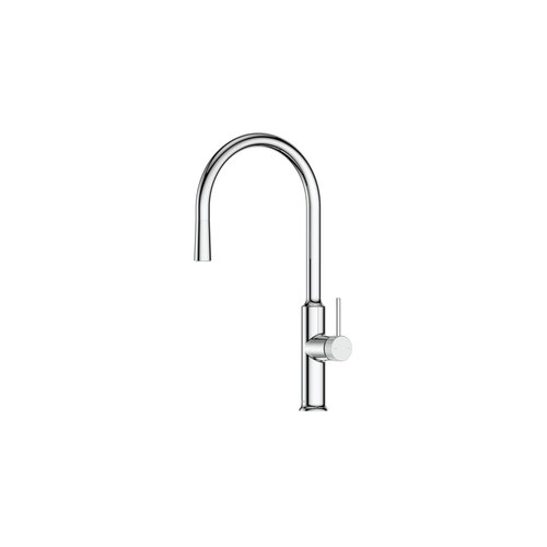 Chrome Nature Lineare Pull Down Sink Mixer | Textured Handle