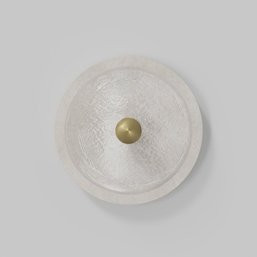 Brass finish Coral Stone Wall Light