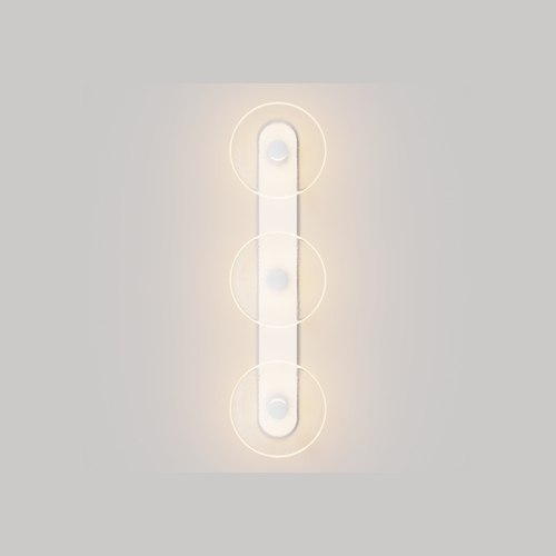 Matte White Coral Trio Wall Light