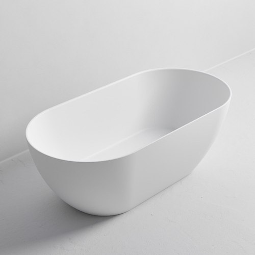 Matte White Villastone Halo 1700 Freestanding Bath