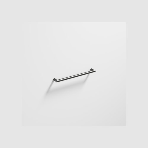 Gunmetal Arc Horizontal Heated Towel Rail 632mm