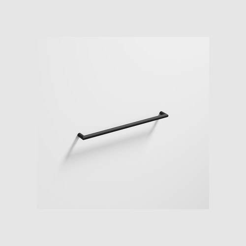 Matte Black Arc Horizontal Heated Towel Rail 832mm