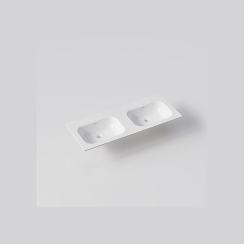 Gloss White NAVARRA 1200 DOUBLE VANITY SINK TOP RANGE