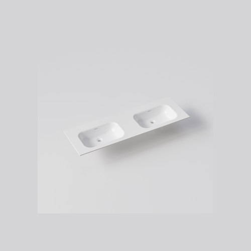 Gloss White NAVARRA 1500 DOUBLE VANITY SINK TOP RANGE