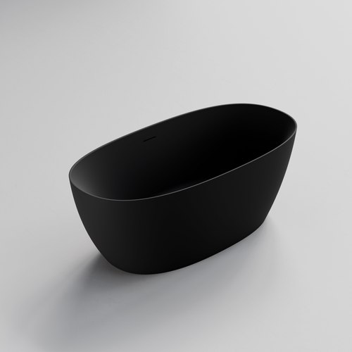Matte Black Endura Acrylic Cervo 1500 Freestanding Bath