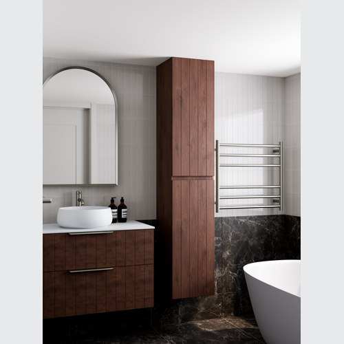 Walnut Lineare Coastal Tower Cabinet