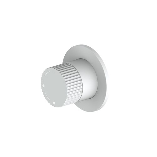 Matte White Nature Lineare Shower Diverter | Textured Handle