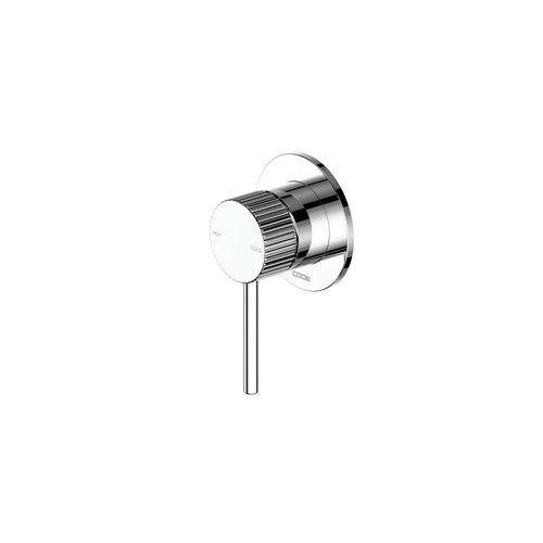 Chrome Nature Piper Shower Mixer | Textured Handle