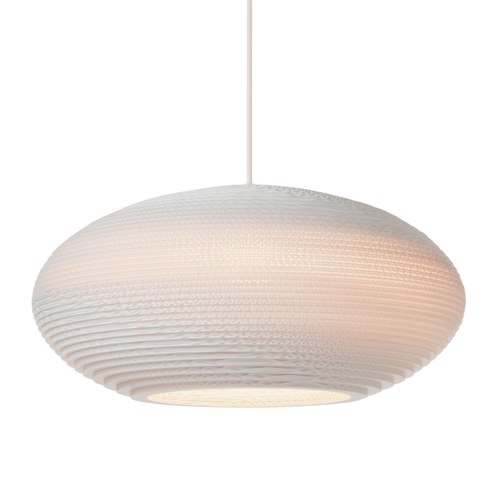 White Disc Pendant
