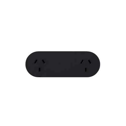 Black 13 Flush Double Outlet