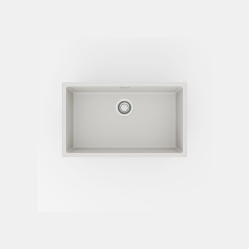 White Aura 700x400 Granite Sink