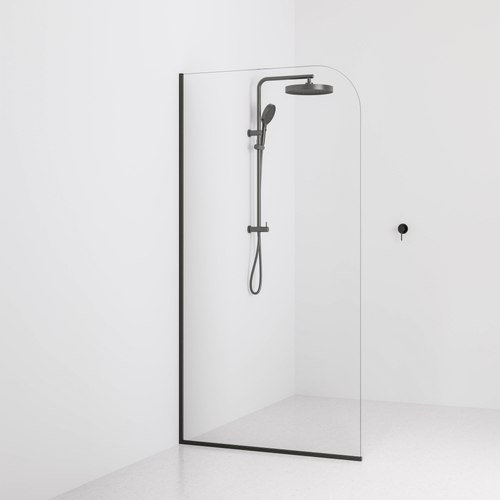 Brushed bronze Code Super Clear Shower Screen Range | 1050mm
