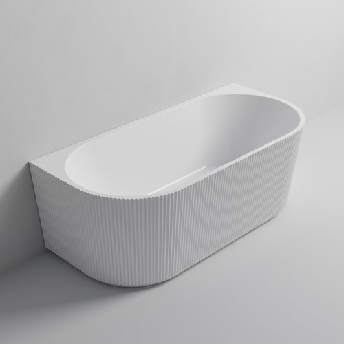 Gloss White Endura Acrylic Piper 1670 Back to Wall Bath