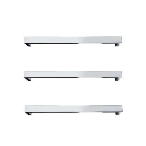 Chrome Largo Square Heated Towel Rail - 632mm