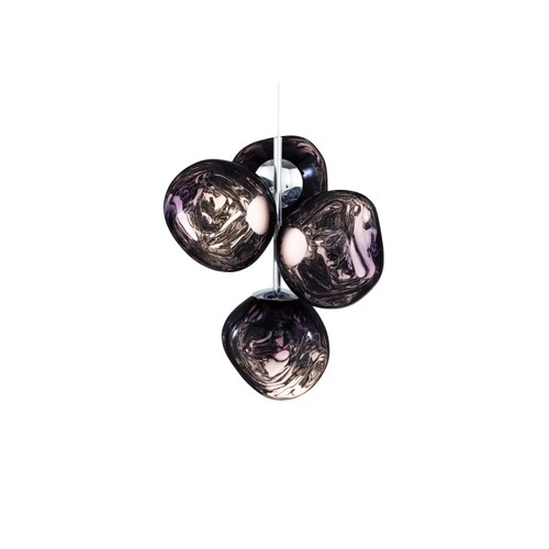 Silver Melt Chandelier Mini