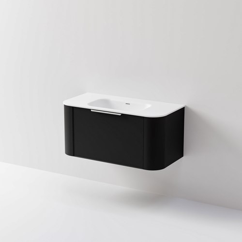 Black Nature 1000 Vanity | Inset Basin & Axel Drawer Front